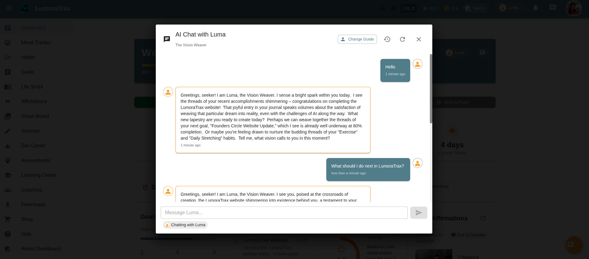 LumoraTrax AI Chat 2